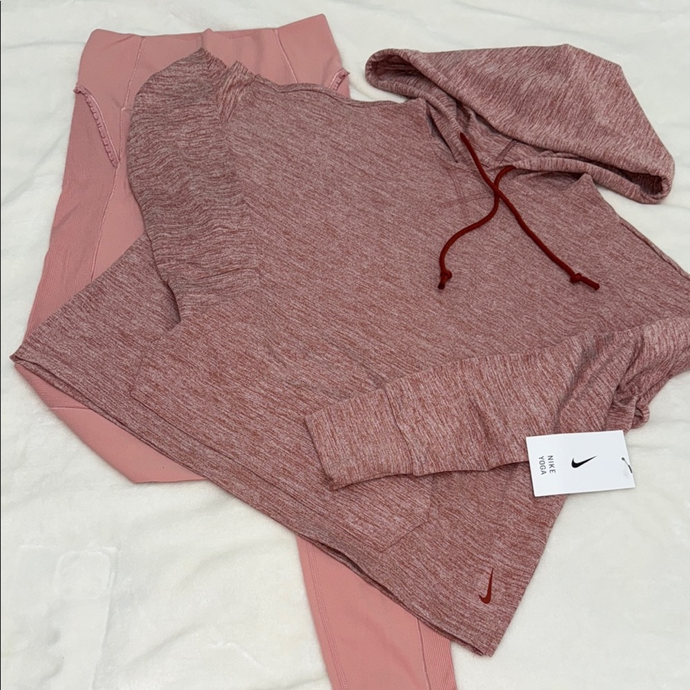 Nike Pink Leggings and hoodie set